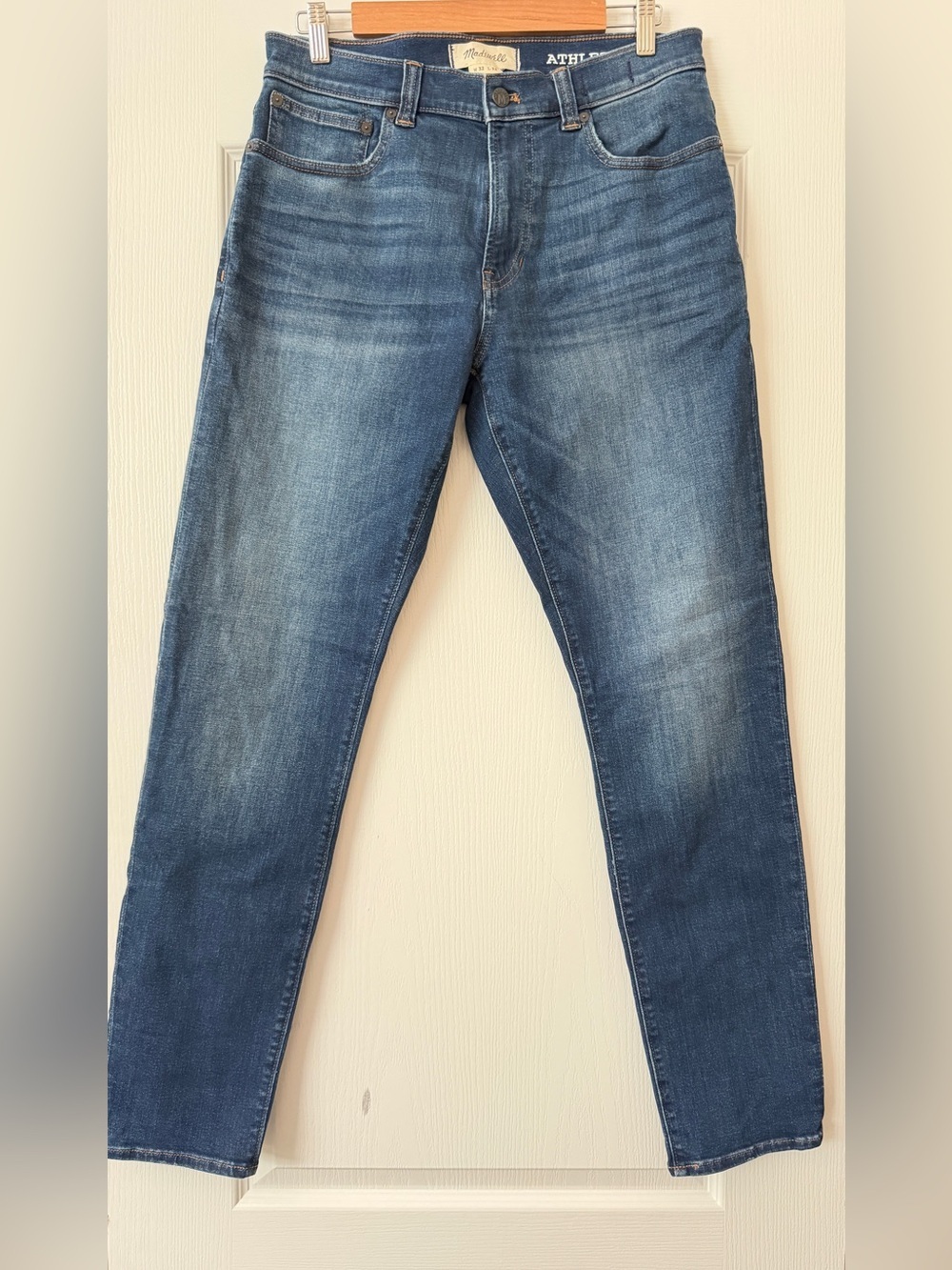 Madewell Men’s Athletic Fit COOLMAX Jeans 32x32 Medium Wash Stretch Denim